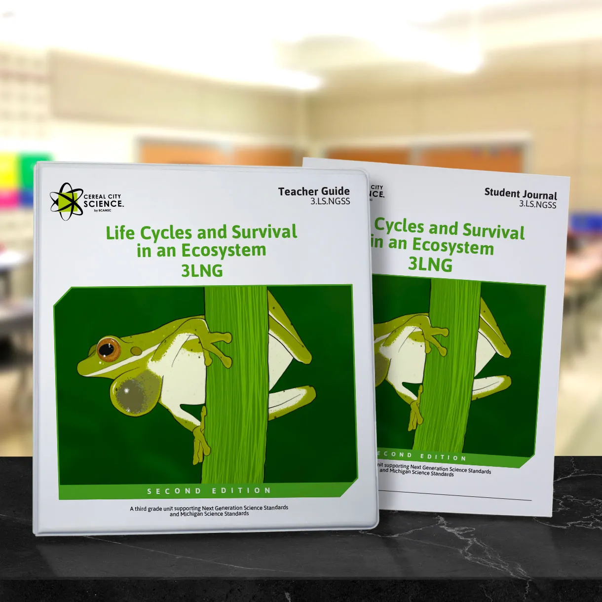 Photo of 3LNG Teacher Guide and Student Journal.