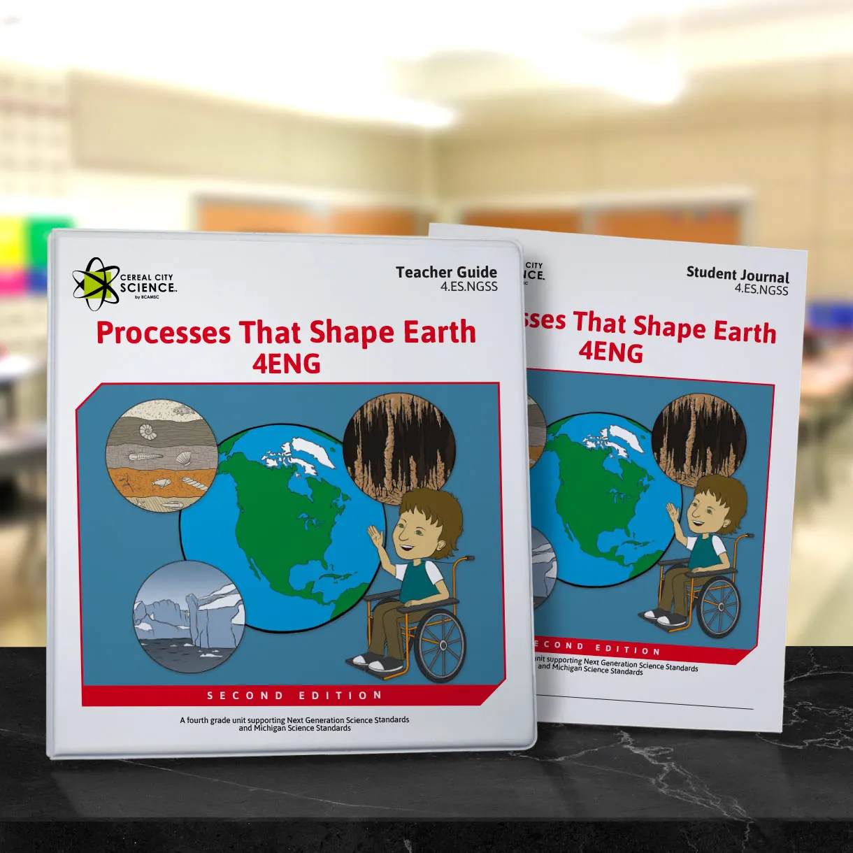 Photo of 4ENG Teacher Guide and Student Journal.